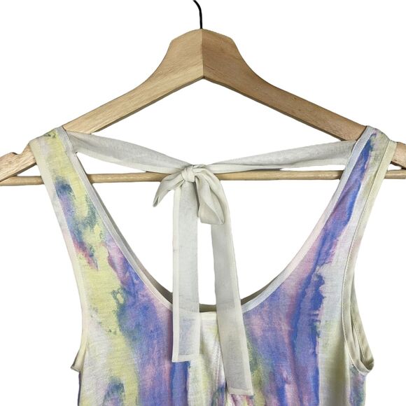 Urban Outfitters Kimchi Blue Y2K Tie Dye Tulip Split Tie-Back Top - Picture 8 of 9